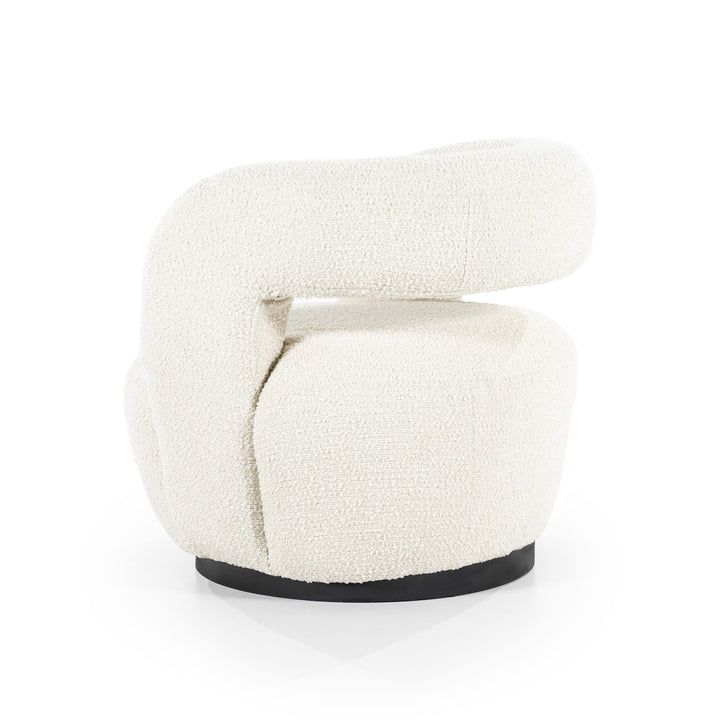 Fauteuil Sharon – stof & metaal beige spark