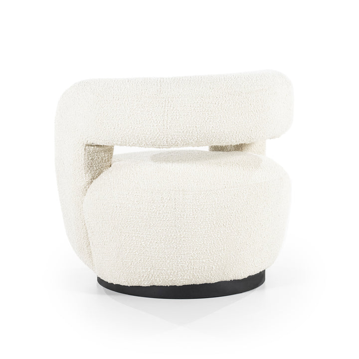 Fauteuil Sharon – stof & metaal beige spark