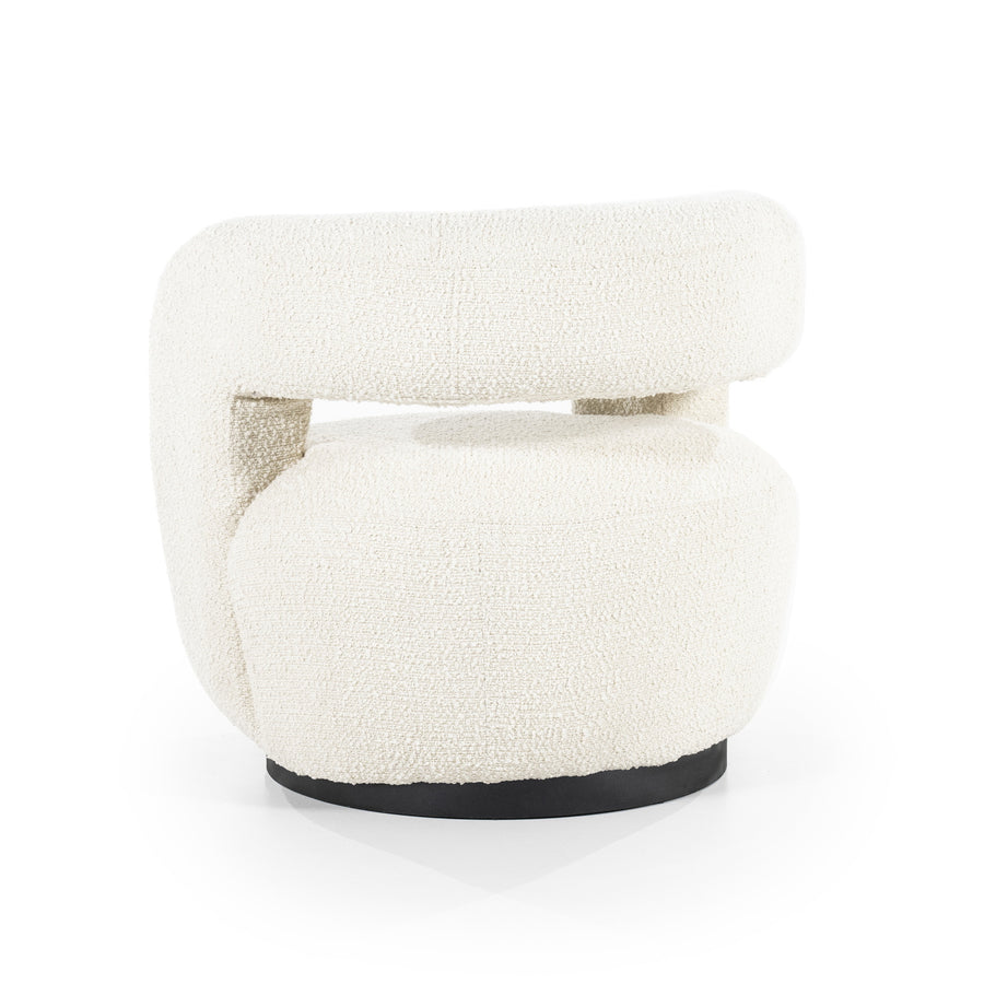 Fauteuil Sharon – stof & metaal beige spark