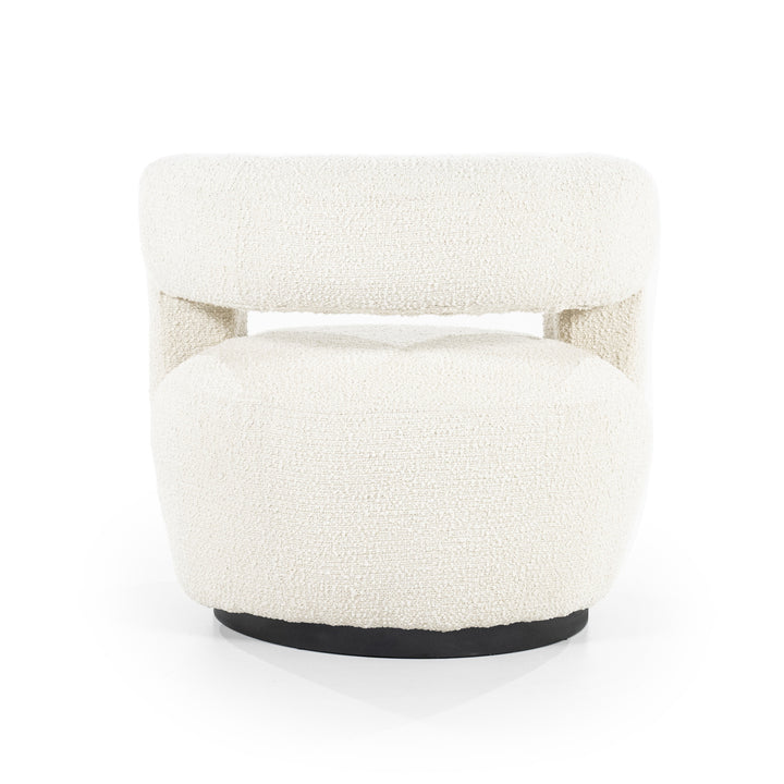 Fauteuil Sharon – stof & metaal beige spark
