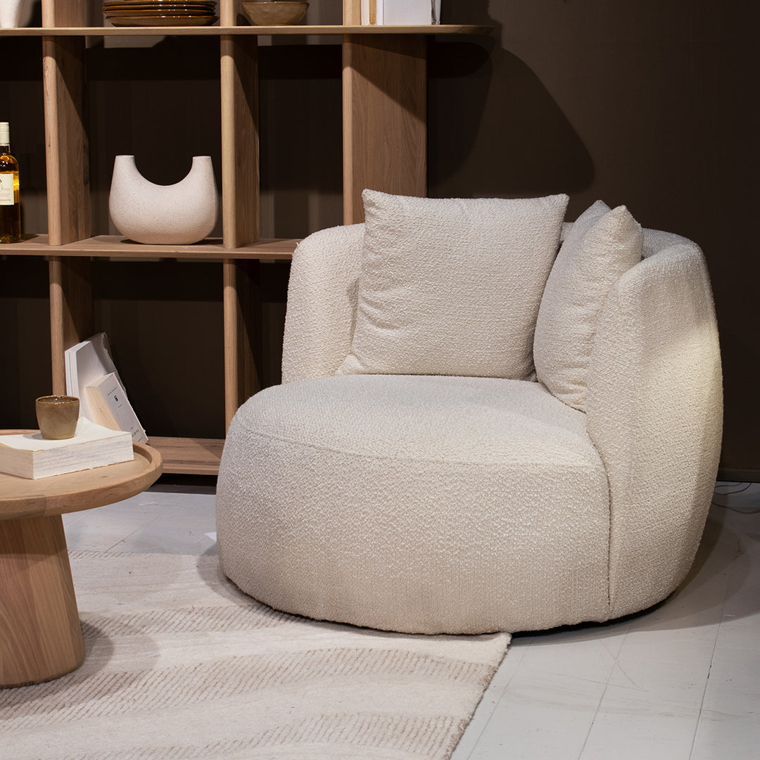 Fauteuil Louis – stof beige spark