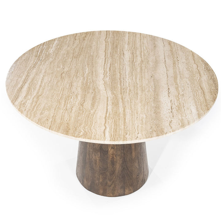 Eettafel Aikin – travertin beige