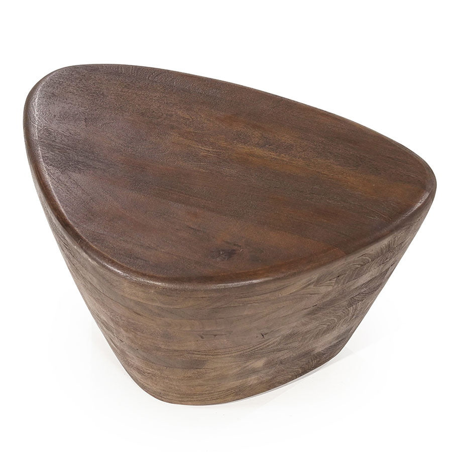 Salontafel Mila – mangohout bruin 70x53x35cm