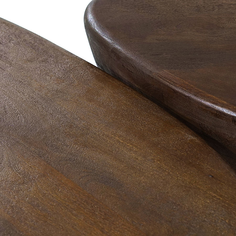 Salontafel Mila – mangohout bruin 70x53x35cm