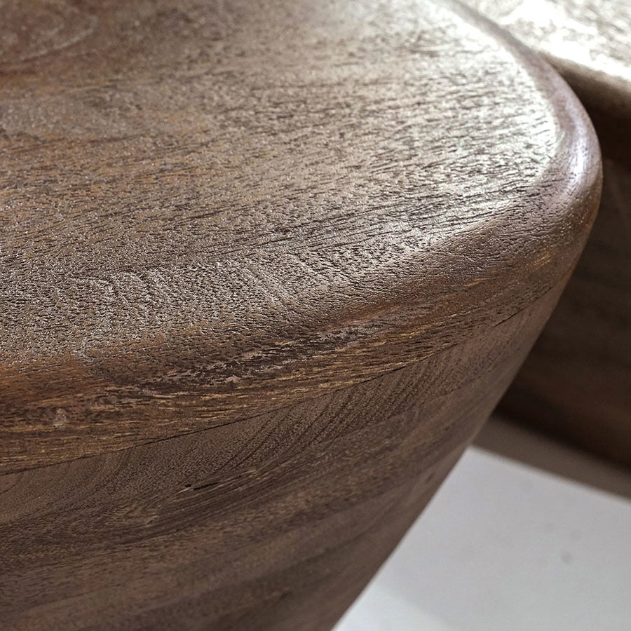 Salontafel Mila – mangohout bruin 70x53x35cm