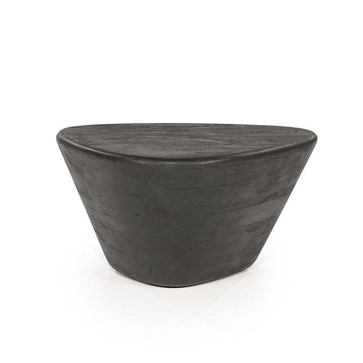 Salontafel Mila – mangohout zwart 70x53x35cm