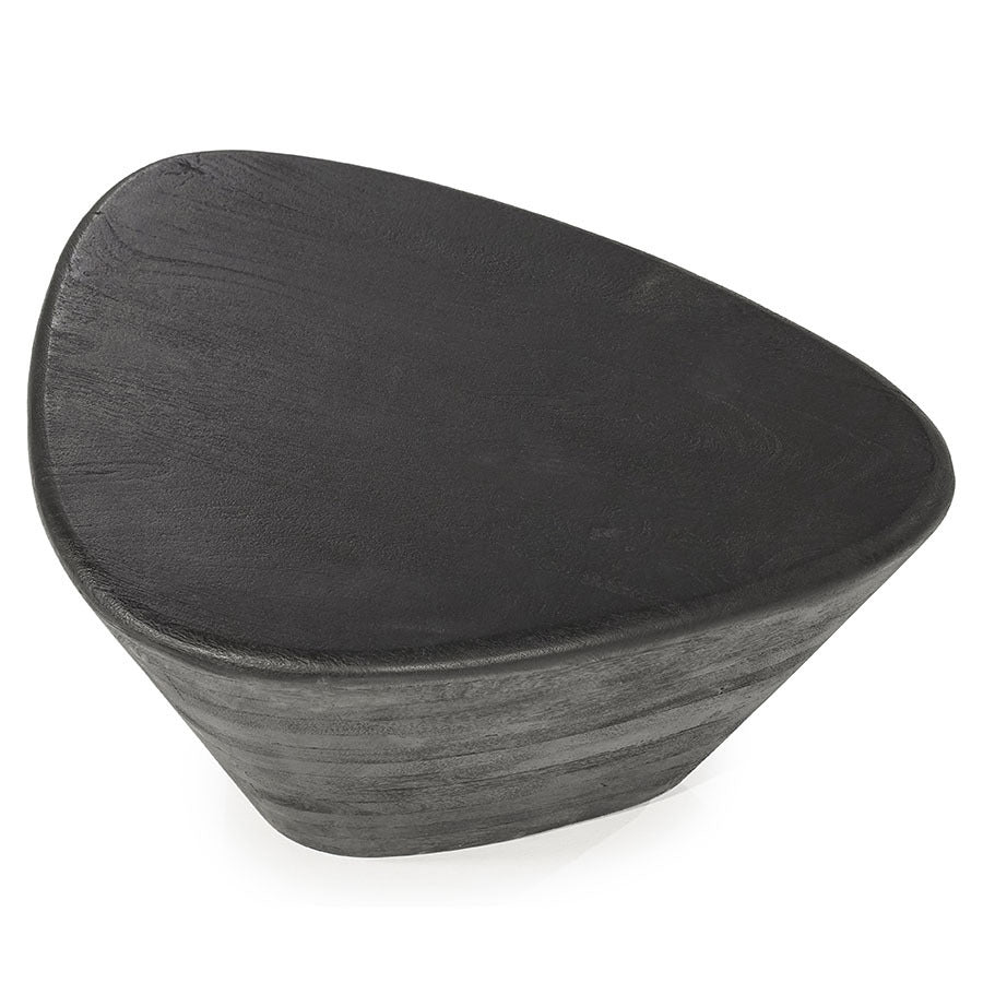 Salontafel Mila – mangohout zwart 70x53x35cm