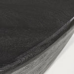 Salontafel Mila – mangohout zwart 70x53x35cm