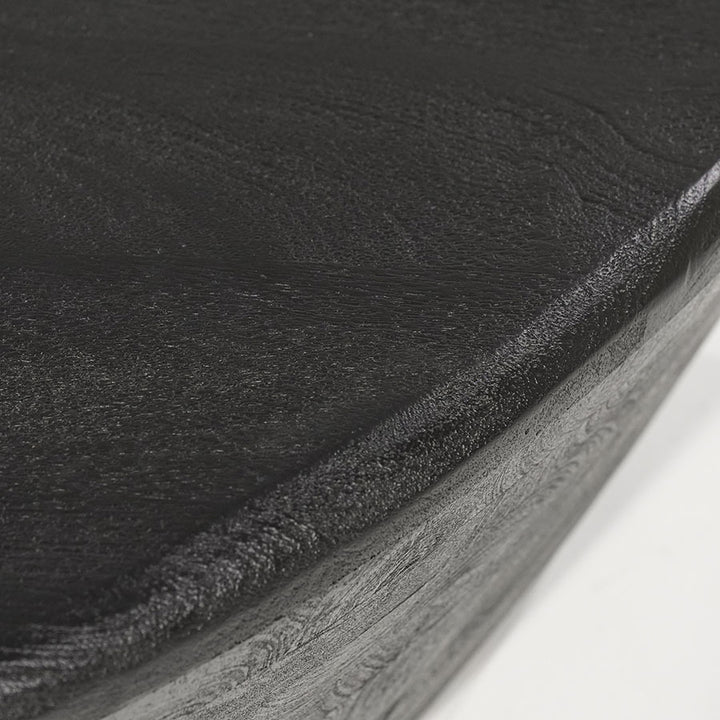 Salontafel Mila – mangohout zwart 70x53x35cm