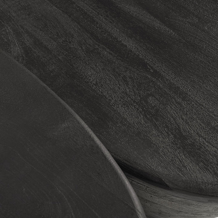Salontafel Mila – mangohout zwart 70x53x35cm
