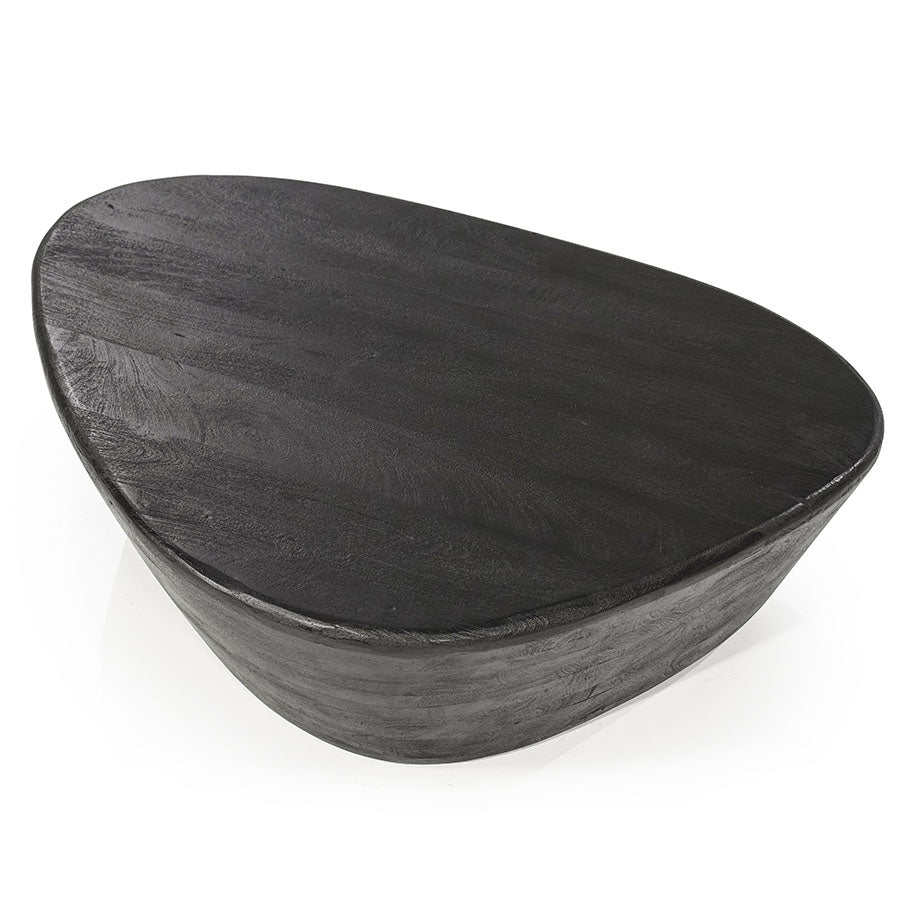 Salontafel Mila – mangohout zwart 107x78x30cm