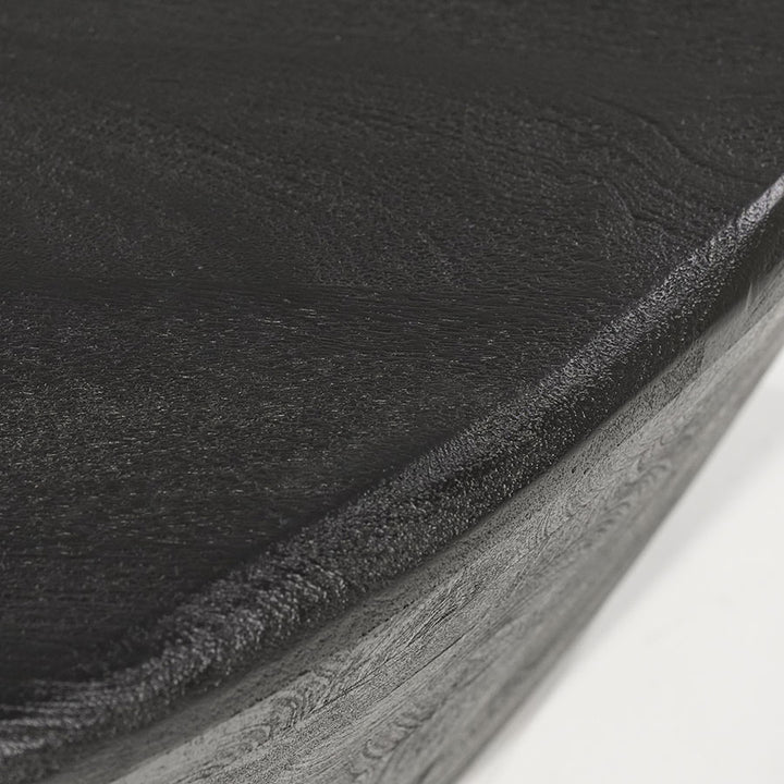 Salontafel Mila – mangohout zwart 107x78x30cm