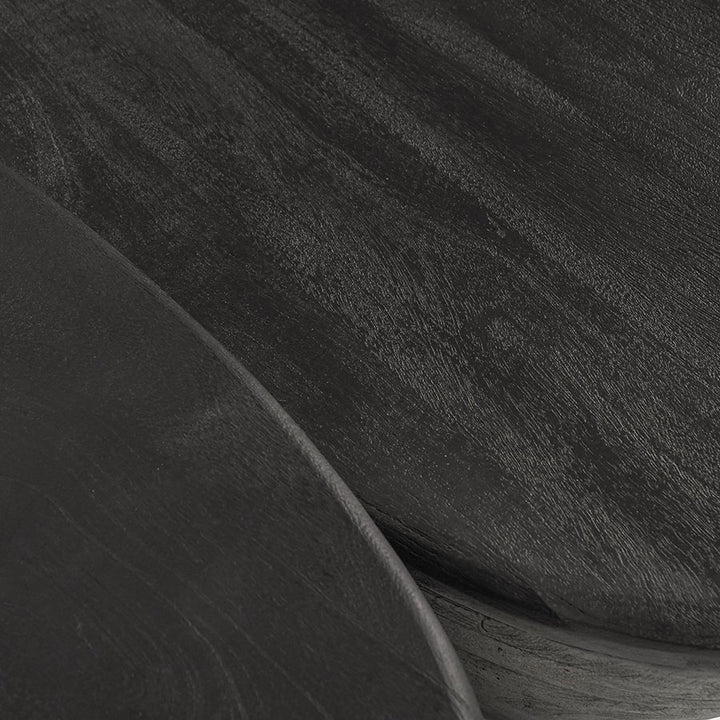 Salontafel Mila – mangohout zwart 107x78x30cm