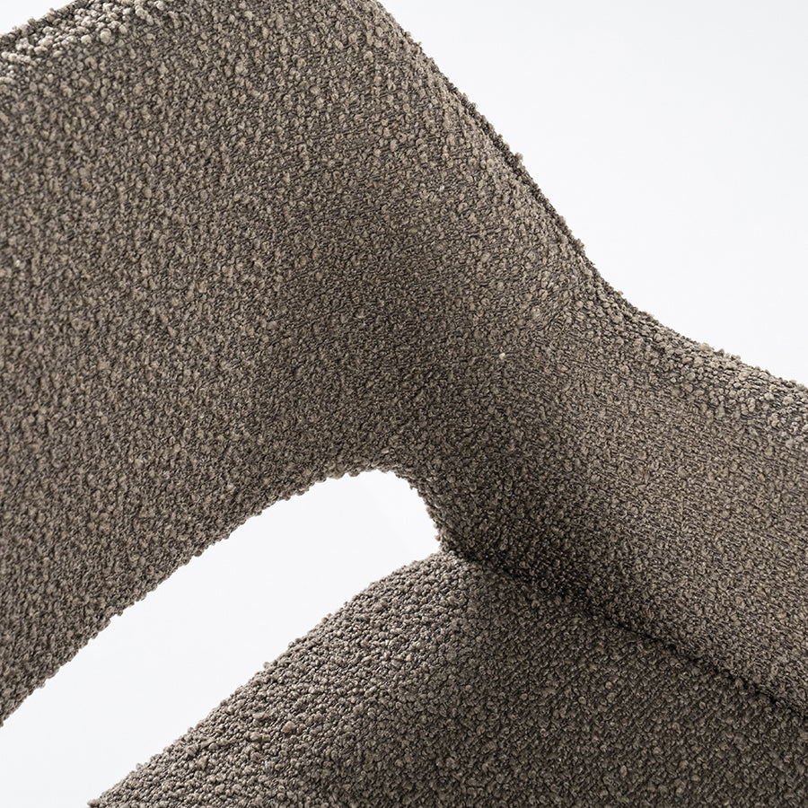 Stoel Fabio – stof & metaal bruin spark