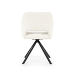 Stoel Fabio – stof & metaal beige spark