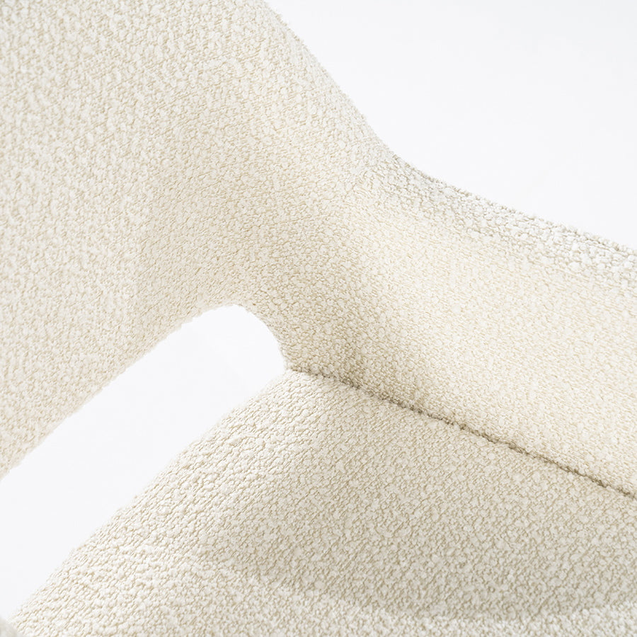 Stoel Fabio – stof & metaal beige spark