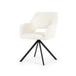 Stoel Fabio – stof & metaal beige spark