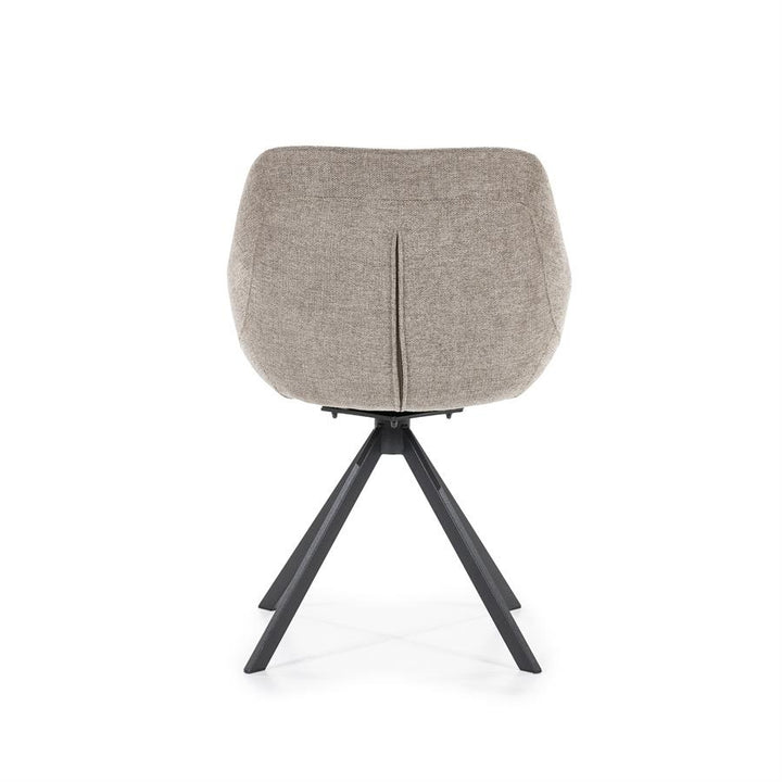 Stoel Mamé – stof & metaal bruin houston