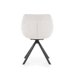 Stoel Mamé – stof & metaal beige houston