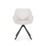 Stoel Mamé – stof & metaal beige houston