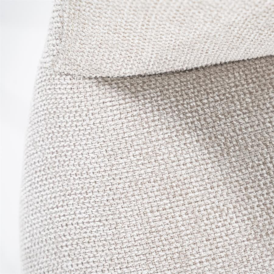 Stoel Mamé – stof & metaal beige houston