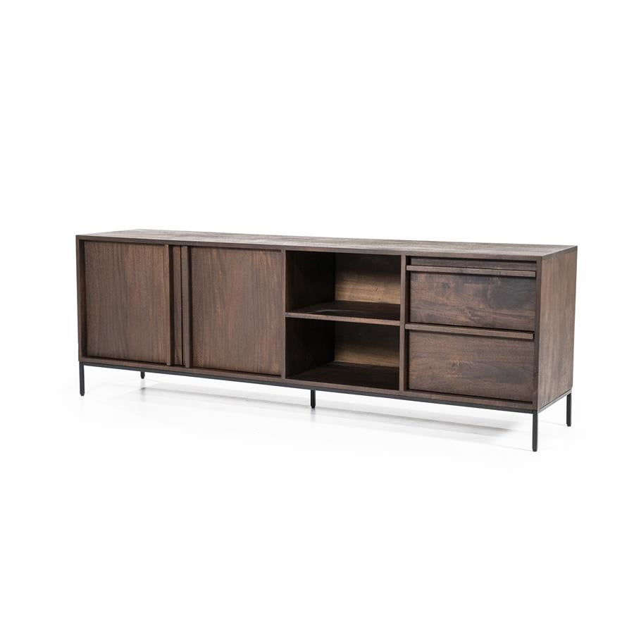 Eleonora Jimmy – TV Meubel 2 Deuren 2 Laden Bruin