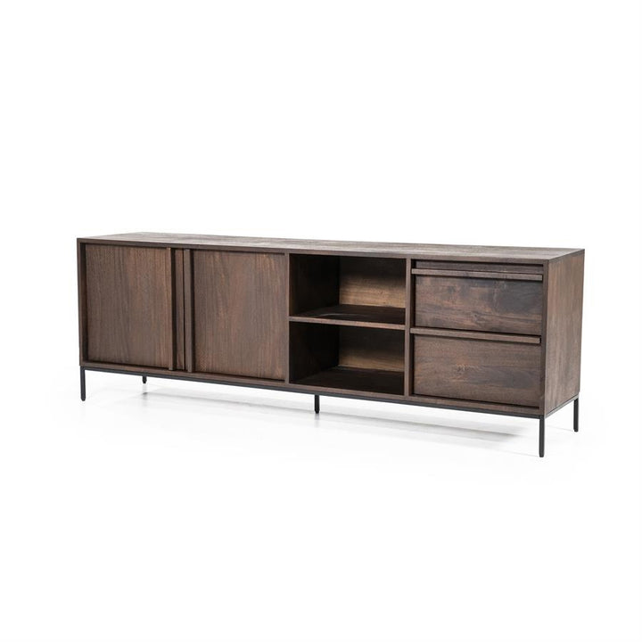 Eleonora Jimmy – TV Meubel 2 Deuren 2 Laden Bruin