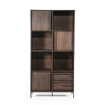 Kabinet Jimmy – mango hout & metaal bruin 3 deuren 2 laden