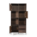 Kabinet Jimmy – mango hout & metaal bruin 3 deuren 2 laden