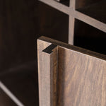Kabinet Jimmy – mango hout & metaal bruin 3 deuren 2 laden