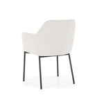 Stoel Paul – polyester & metaal beige linea