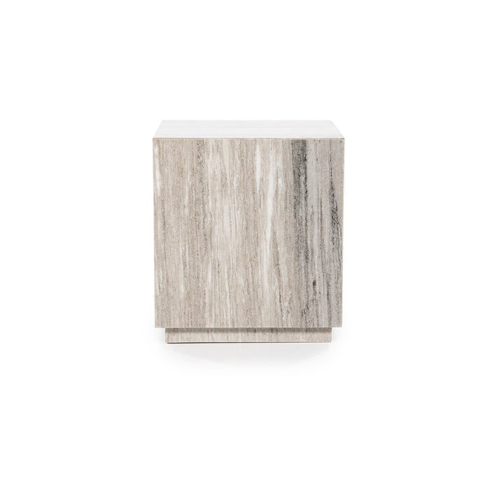 Bijzettafel Vince – Marmer & MDF zand