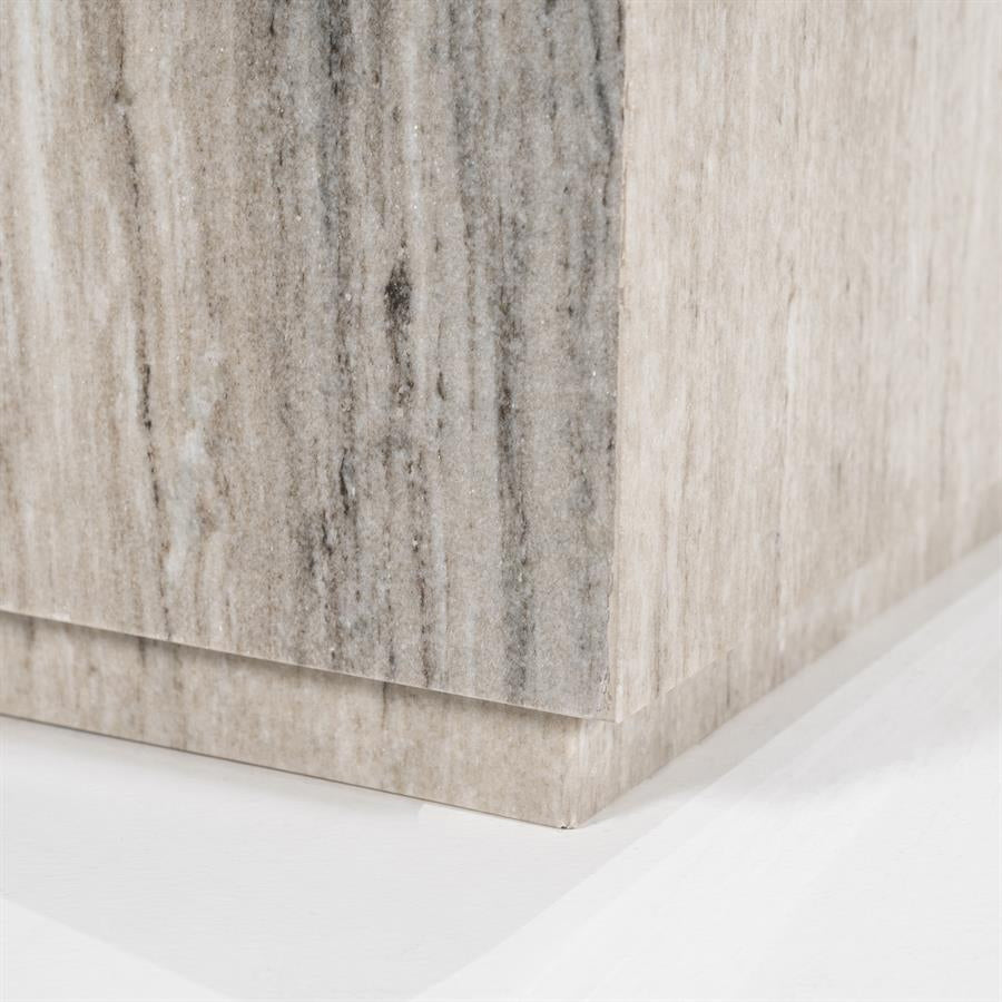 Bijzettafel Vince – Marmer & MDF zand