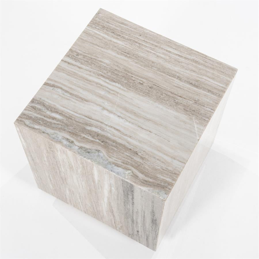Bijzettafel Vince – Marmer & MDF zand