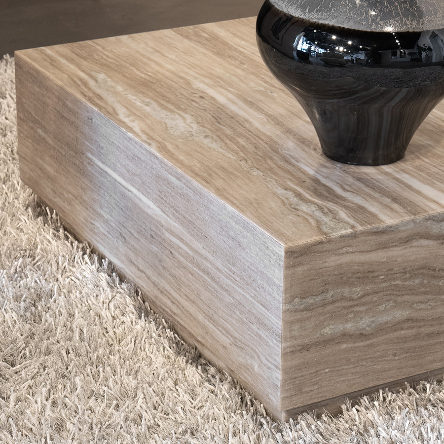 Salontafel Vince – marmer & MDF zand