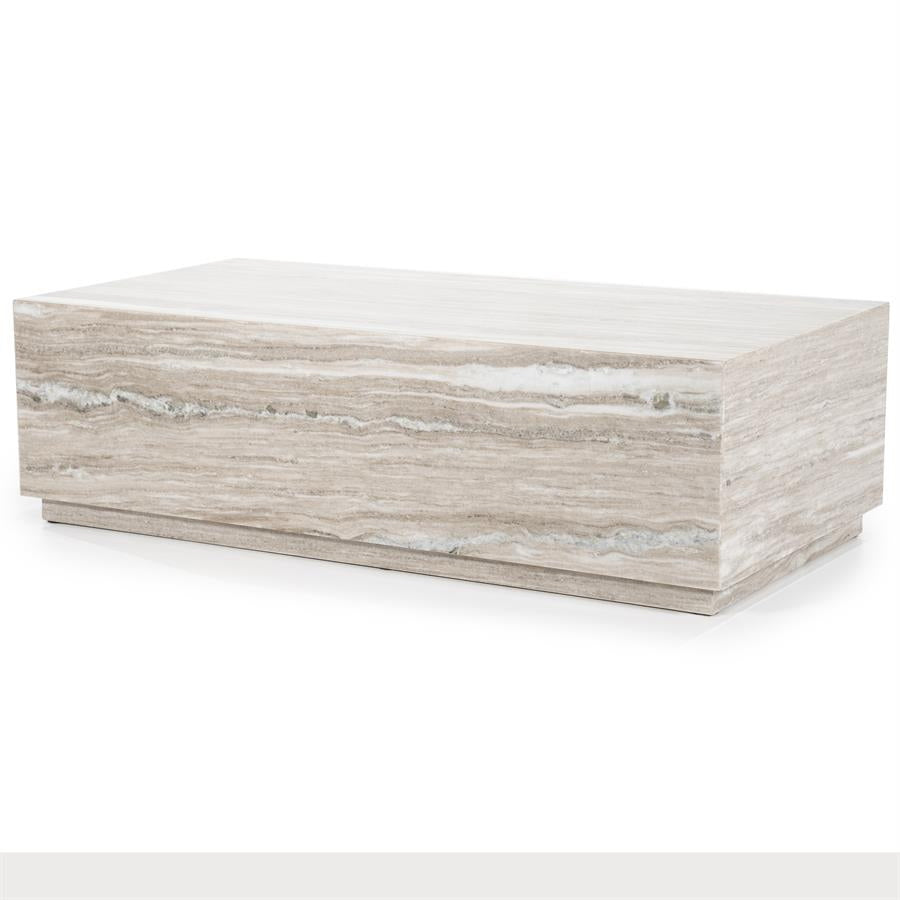 Salontafel Vince – marmer & MDF zand