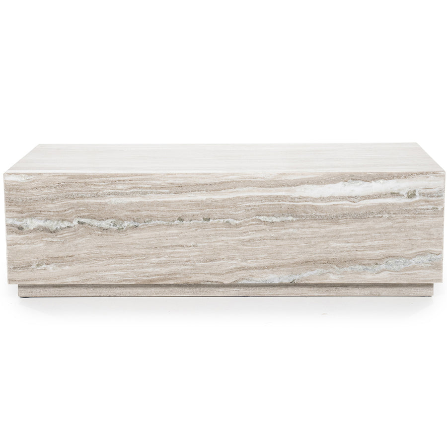 Salontafel Vince – marmer & MDF zand