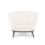 Fauteuil David – polyester & metaal beige safari