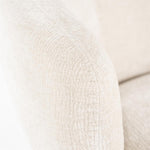 Fauteuil David – polyester & metaal beige safari