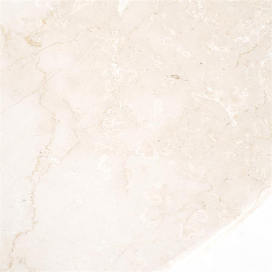 Salontafel Sara – mangohout & travertin beige