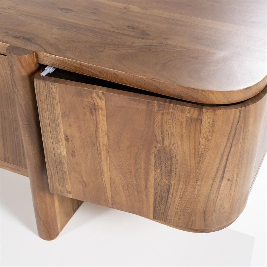 TV-meubel Julian – acaciahout naturel 4 deuren 170cm