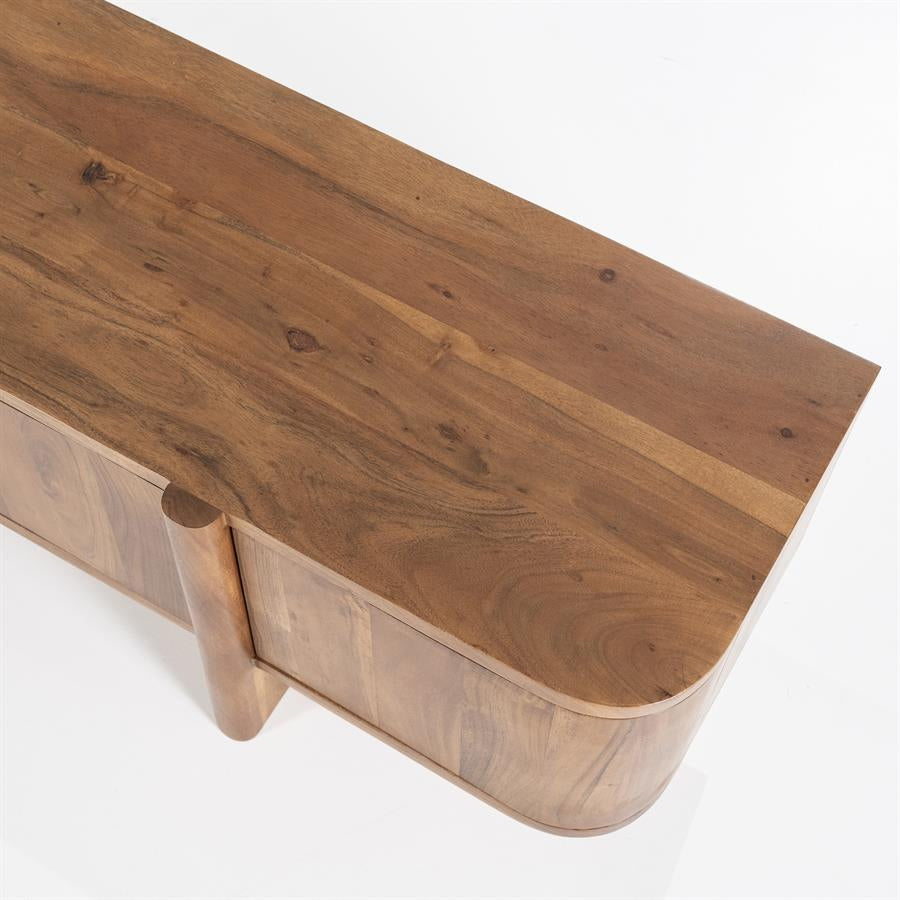 TV-meubel Julian – acaciahout naturel 6 deuren 240cm