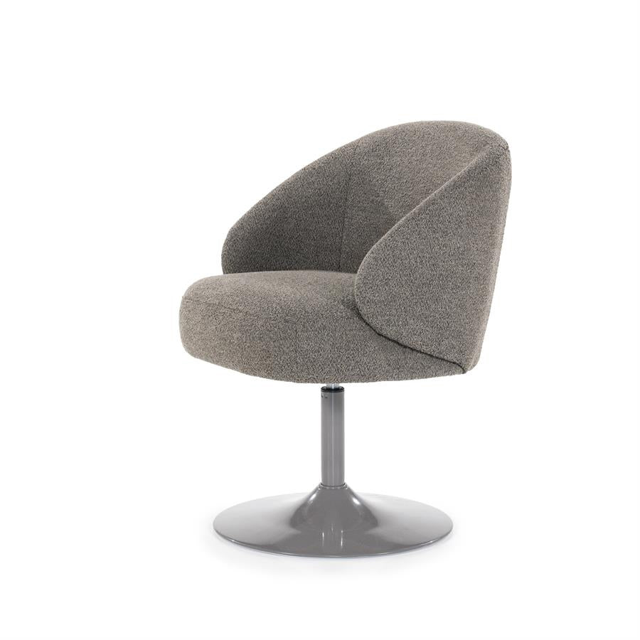 Stoel Ruben – stof & metaal bruin bogda