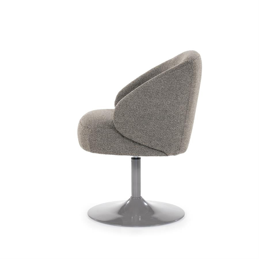 Stoel Ruben – stof & metaal bruin bogda