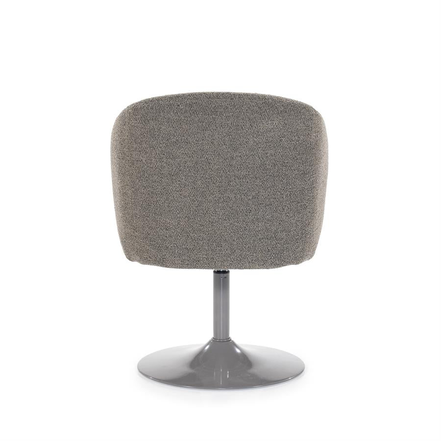 Stoel Ruben – stof & metaal bruin bogda