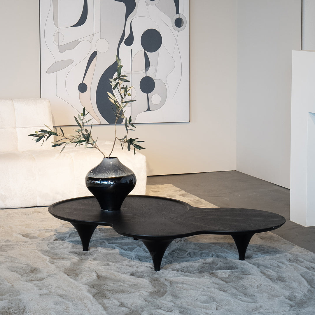 Salontafel Fay – eikenfineer zwart