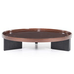 Salontafel Mayson – MDF & eikenfineer rood 120x120x25cm