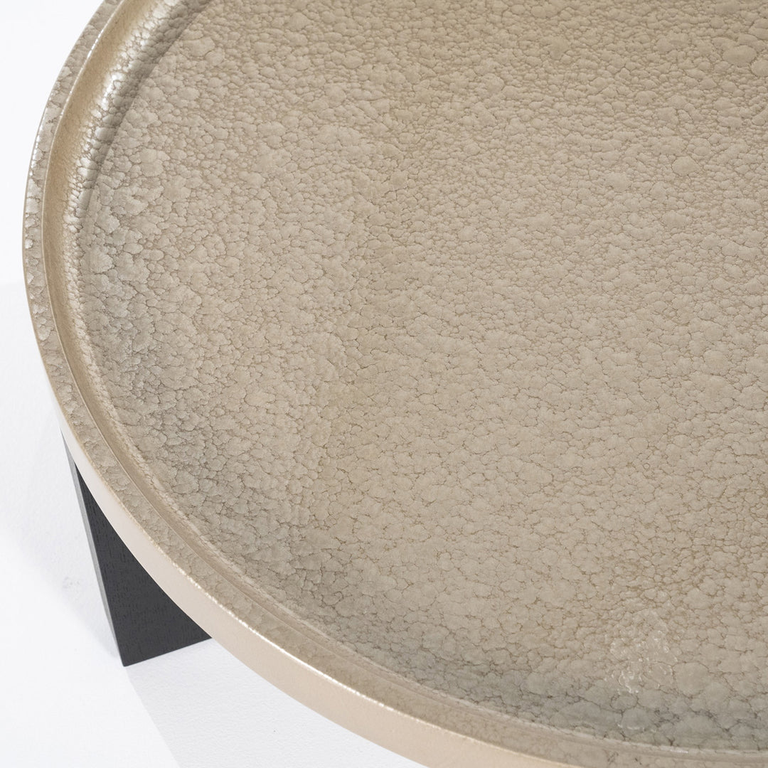 Salontafel Mayson – MDF & eikenfineer beige 90x90x35cm
