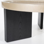 Salontafel Mayson – MDF & eikenfineer beige 90x90x35cm