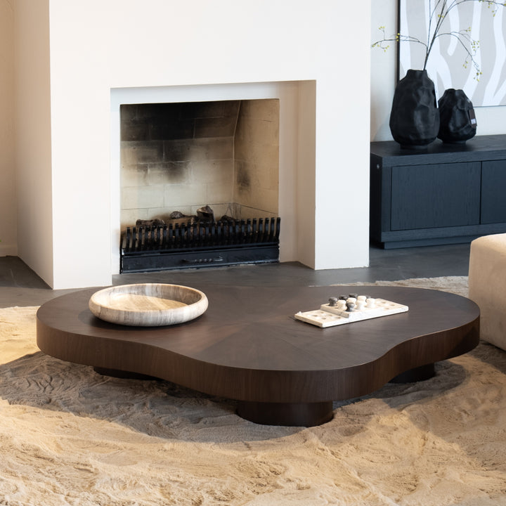 Salontafel Bobbie – walnoot fineer bruin
